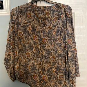 Beautiful EUC LOfT blouse